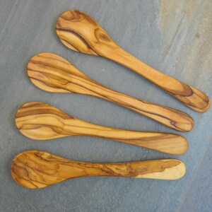 4 spoons olive wood baby child tea spoon coffee alentejoazul organic portugal larp small spoon wooden woodwork olive tree gourmet image 7