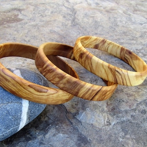 Bangle olive wood Bracelet wooden jewelry alentejoazul ,olive tree, portugal handmade natural jewelry vegan boho christmas present friend image 10