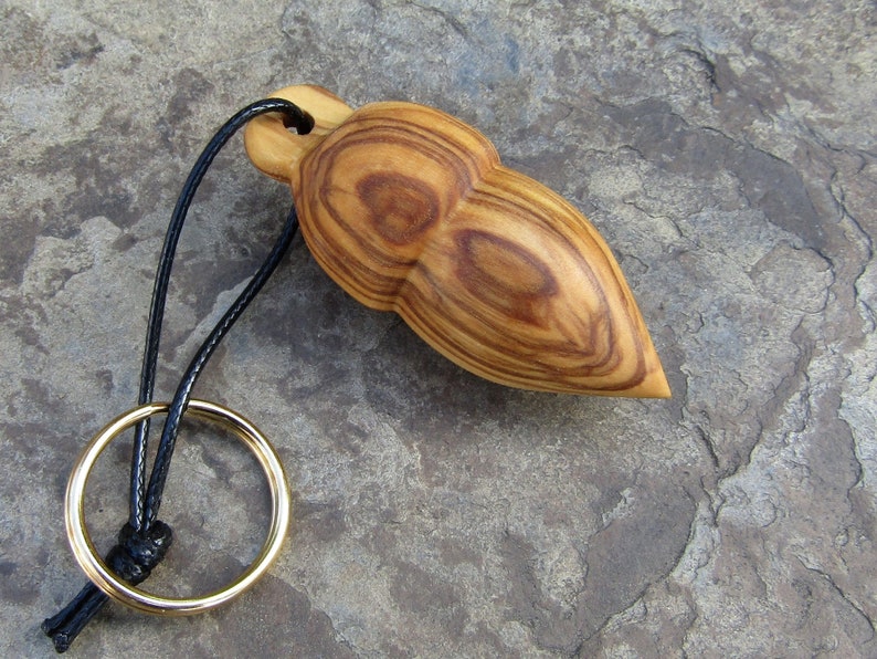 Key chain olive wood acorn Hand smoother Key ring wooden hand flatterer alentejoazul gift for men man portugal organic natural hunter