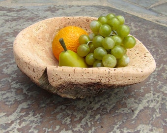 Bowl Cork Fruit Bowl Bread Basket natural sustainable untreated portugal alentejoazul vegan organic renewable raw material Portuguese bark