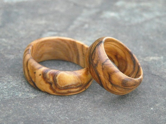 2 anillos madera alianza pareja anillos compromiso - Etsy España