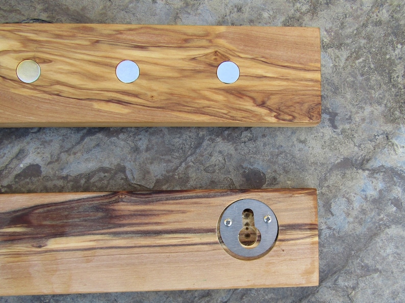 Knife Holder Olive Wood 13.77 Knife Rack Key Holder Etsy