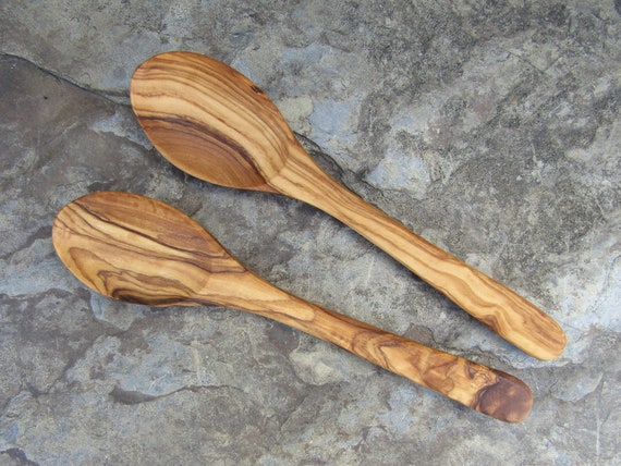Bois d/'olivier cuillère//en bois Cuisine Cuisson manger Serving Spoon Ustensile