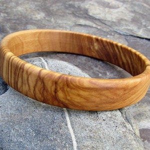 Bangle olive wood Bracelet wooden jewelry alentejoazul ,olive tree, portugal handmade natural jewelry vegan boho christmas present friend image 9