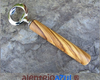 Bottle opener olive wood cap lifter wood steel wooden beer cap bar utensil alentejoazul portugal father men wedding groom gift christmas