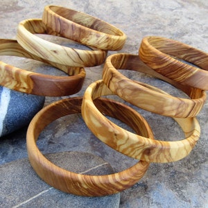Bangle olive wood Bracelet wooden jewelry alentejoazul ,olive tree, portugal handmade natural jewelry vegan boho christmas present friend image 3