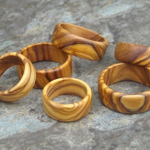 2 wedding rings olive wood wooden couple bands rings engagement wooden jewelry alentejoazul partner country 5 wedding anniversary image 5