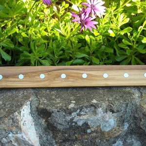 Messerleiste Olivenholz 45 cm Magnetleiste Messerhalter Schlüsselbrett Holz neodym magnet magnetisch leiste brett alentejoazul schlüssel Bild 4