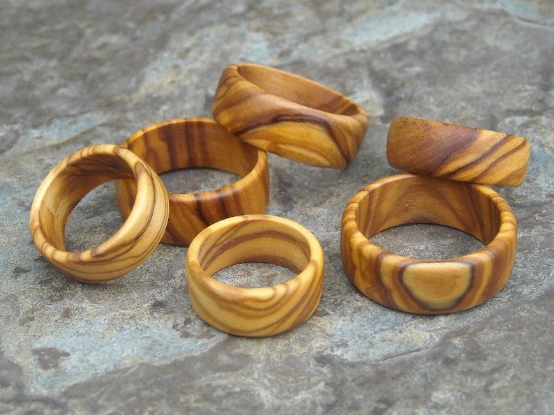 Anillo madera de olivo Joyaria madera Anillo de compromiso Alentejoazul Anillo de boda amistad vegano natural Hombres hombre Portugal imagen 2