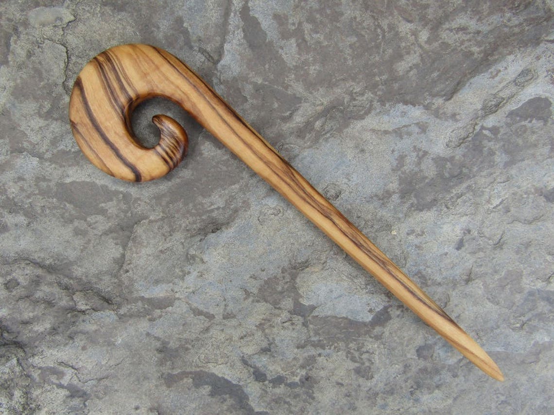 Island Piercings Haarnadel Holz - Handbemalt 18cm Für Hochsteckfrisuren