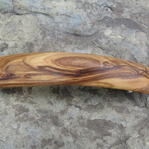 Barrette olive wood extra large thick hair slide clip wooden alentejoazul rectangular vegan handmade portugal french barrette sustainable image 9