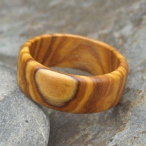 Anillo madera de olivo Joyaria madera Anillo de compromiso Alentejoazul Anillo de boda amistad vegano natural Hombres hombre Portugal imagen 1