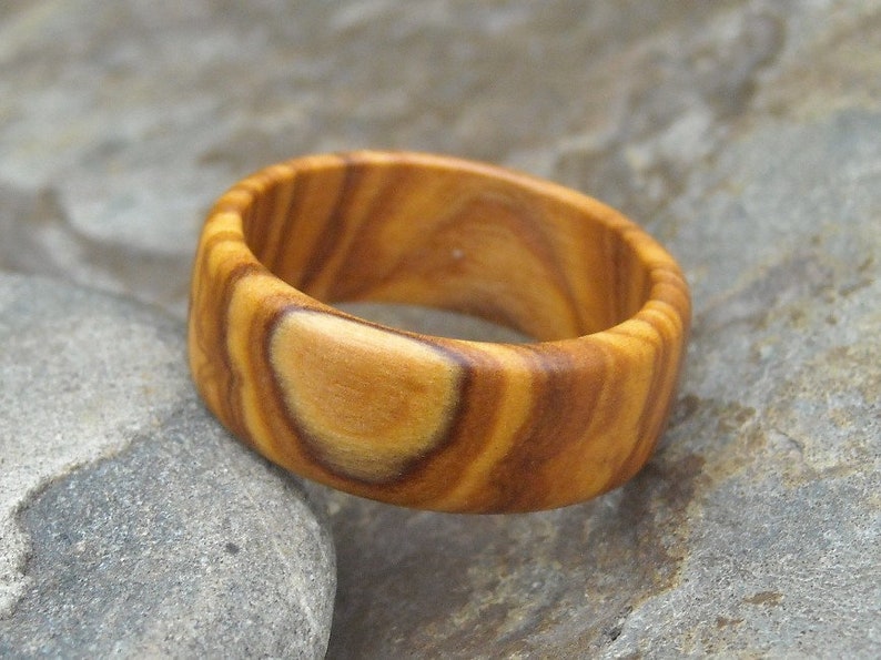 Anillo madera de olivo Joyaria madera Anillo de compromiso Alentejoazul Anillo de boda amistad vegano natural Hombres hombre Portugal imagen 1