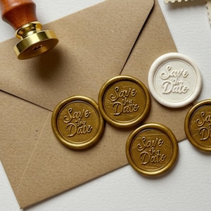 Custom Wax Seal Stickers with Self-Adhesive, Wax Seals for Wedding invitation, Monogram Initial, Your Custom Design Wax Seals, Sealing Wax