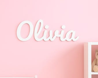 Custom Wooden Name Sign, Your Text, Baby Nursery Sign, Room Deco, Christmas