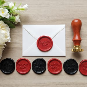 Stickers autocollants personnalisés en cire, logos, cires pour faire-part de mariage, initiales monogrammes, 60 couleurs disponibles