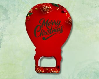 Christmas Bottle Opener Favors, Custom Engraved Bulk Gifts