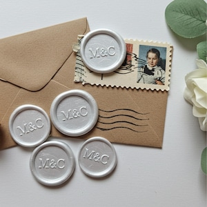 Custom Wax Seal Stickers: Self-Adhesive Wedding Invitation Seals