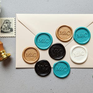 Adesivo de lacre de cera personalizado com autoadesivo, lacres de cera com logotipo, lacres de cera artesanais personalizados para casamento, lacres de cera iniciais