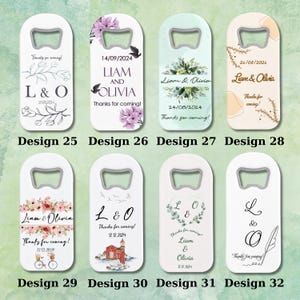 Abridor de garrafas personalizado, ímã, lembrancinhas de casamento e cartão de agradecimento, presentes exclusivos para convidados, lembrancinhas personalizadas para chá de panela, festa de noivado