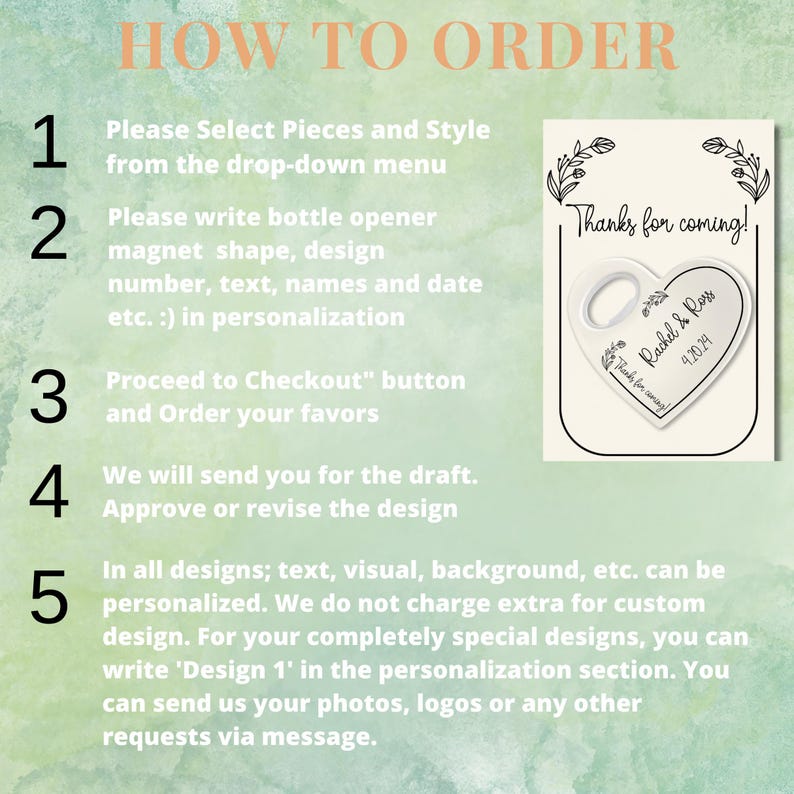 Custom Bottle Opener Wedding Favors, Bulk Gifts for Guest, Magnet Favours, Bridal Shower Gifts, Personalized Wedding Souvenir