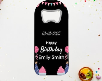 Personalized Birthday Party Favors for Guests, Magnetic Bottle Opener Favors, Memorial Gifts