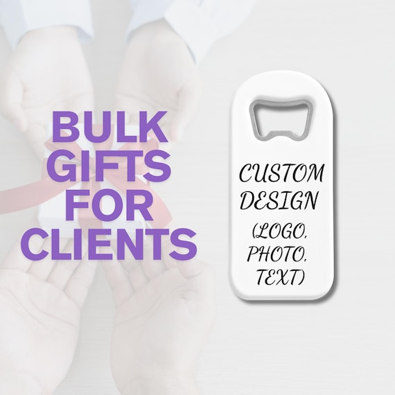 Custom Engraved Bottle Opener: Corporate Client Gifts, Realtor Closing Gift