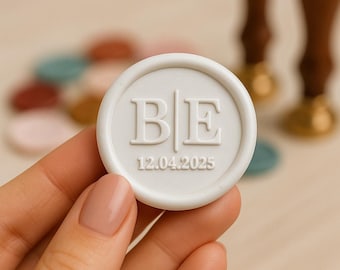Custom Wax Seal Stickers, Wedding Invitation Seals, Your Design Available