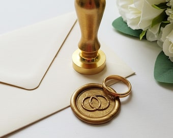 Wedding Wax Seal Stickers with Self-Adhesive, Custom Logo Wax Seals, Handmade Wax Seals for Wedding invitation, Monogram Initial