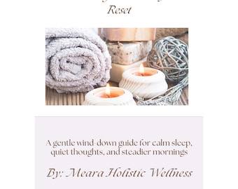 Evening Nervous System Reset | Calming Sleep Routine | Digital Self Care Workbook | Gentle Anxiety Relief Guide
