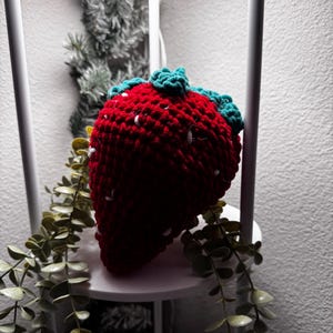 Crochet Jumbo Strawberry