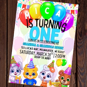 Lucas and Friends Invitation Lucas and Friends Birthday Lucas and Friends Birthday Lucas and Friends Theme