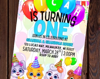 Lucas and Friends Invitation Lucas and Friends Birthday Lucas and Friends Birthday Lucas and Friends Theme