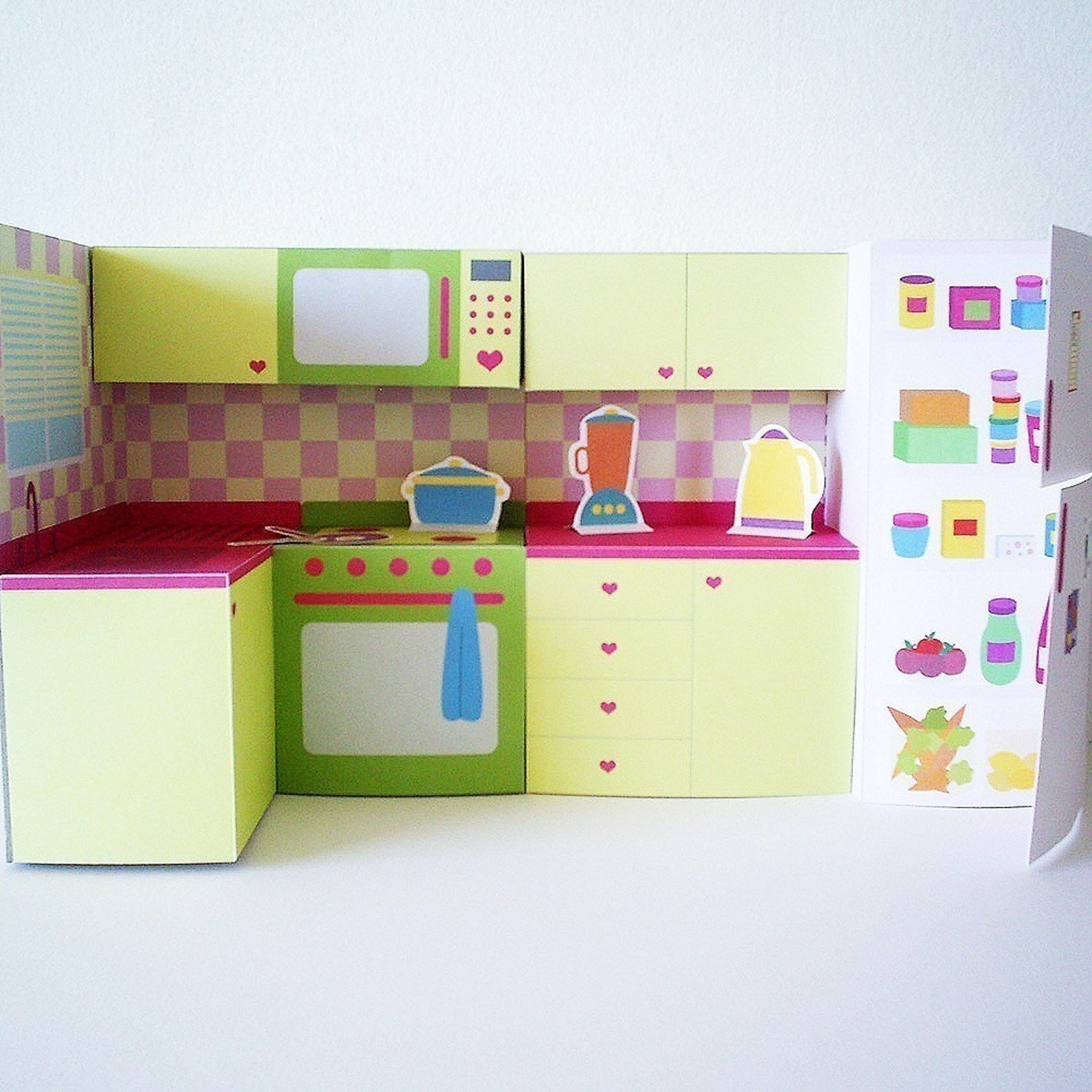 Printable Kitchen Set PDF Paper Craft - Etsy