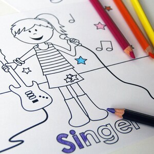 Printables for Children | When I Grow Up Coloring Pages | Toddler Printables | Instant Download
