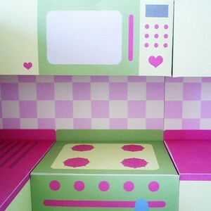 Printable Kitchen Set PDF Paper Craft - Etsy