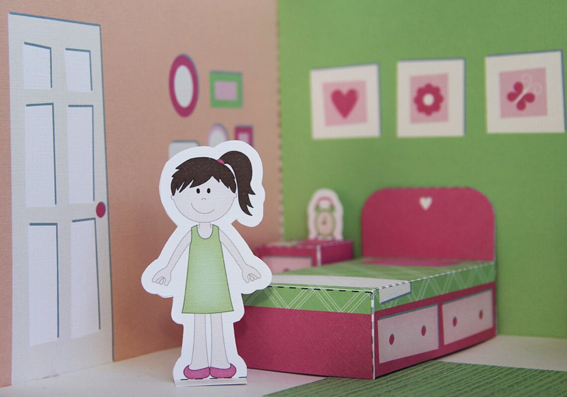 Printable Bedroom PDF Paper Craft (Download Now) Etsy