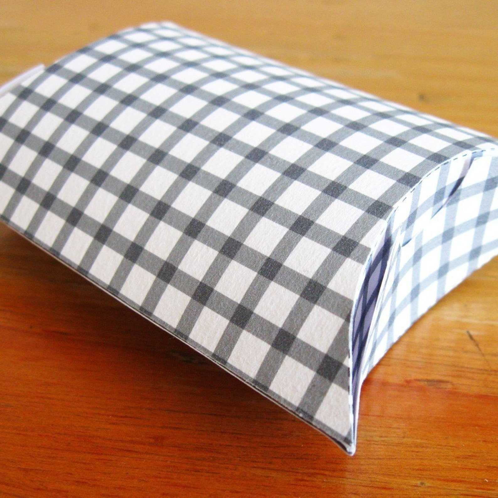 Printable Pillow Box Custom Text and Pattern Etsy