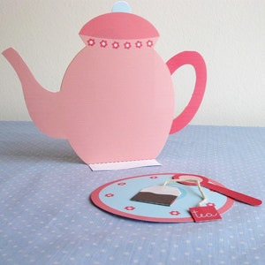 Craft Kits for Kids Paper tea set Digital Download Gifts for Kids image 2