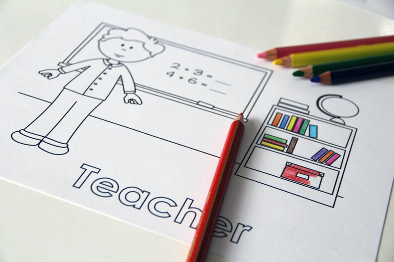 Printable Coloring Pages When I Grow Up | Etsy