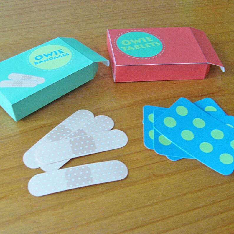 Printable First Aid Kit PDF Paper Craft - Etsy