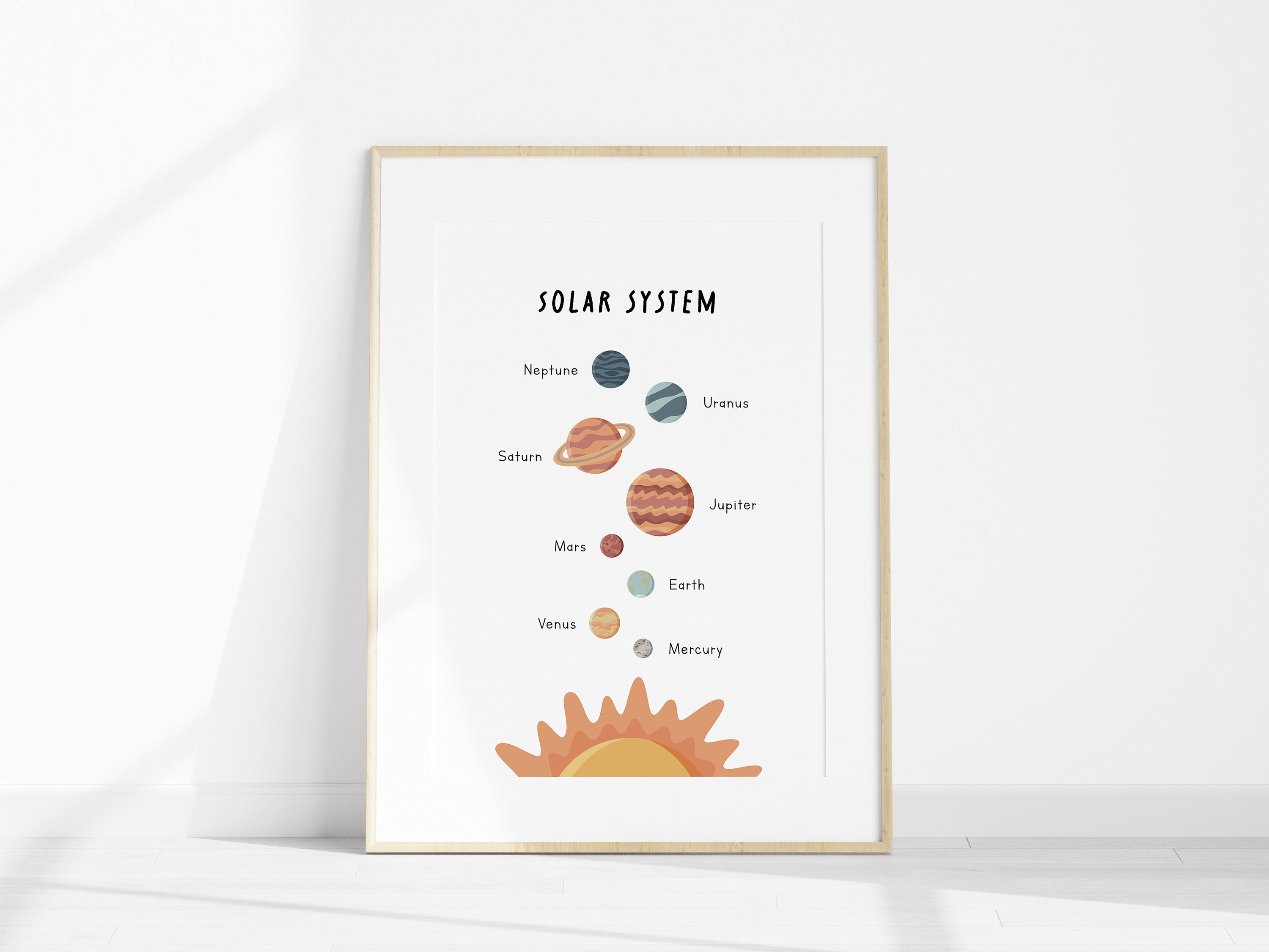 Planet Print | Printable Solar System Poster | Classroom Decor ...