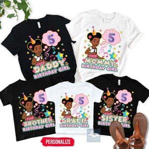 Gracie Custom Birthday Shirt, Gracie Matching Shirts, Gracie Birthday Girl Shirt, Dolls Birthday Party Shirts, Gracie Cute Shirt, Kid's Girl