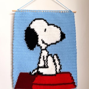 Snoop Peanuts Crochet Tapestry (*PDF Pattern*)