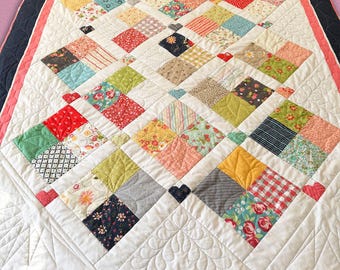 Hearts Sew Charming, a Quick and Easy Charm Pack taartquiltpatroon digitale pdf