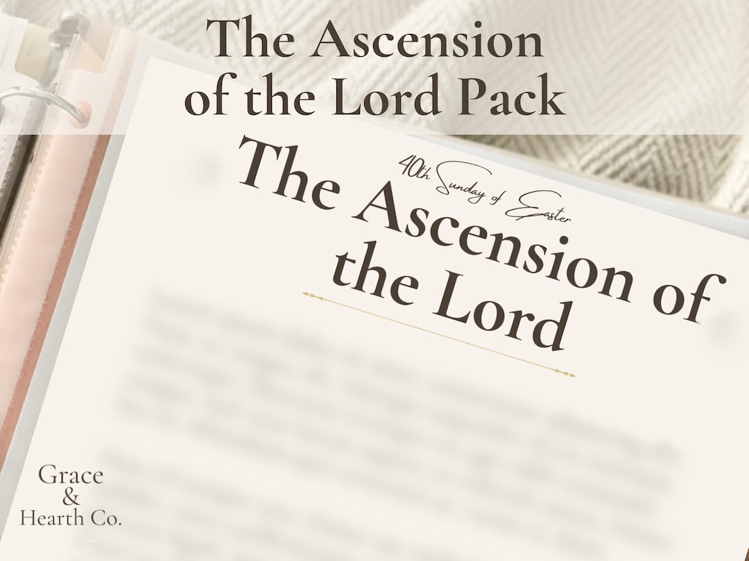 Ascension of the Lord Printable Catholic Activity Pack | Feast Day ...