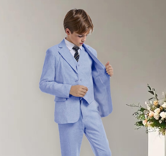 Outfits Boys Church Suits Boy Customized Linen Suits,church - Main Image