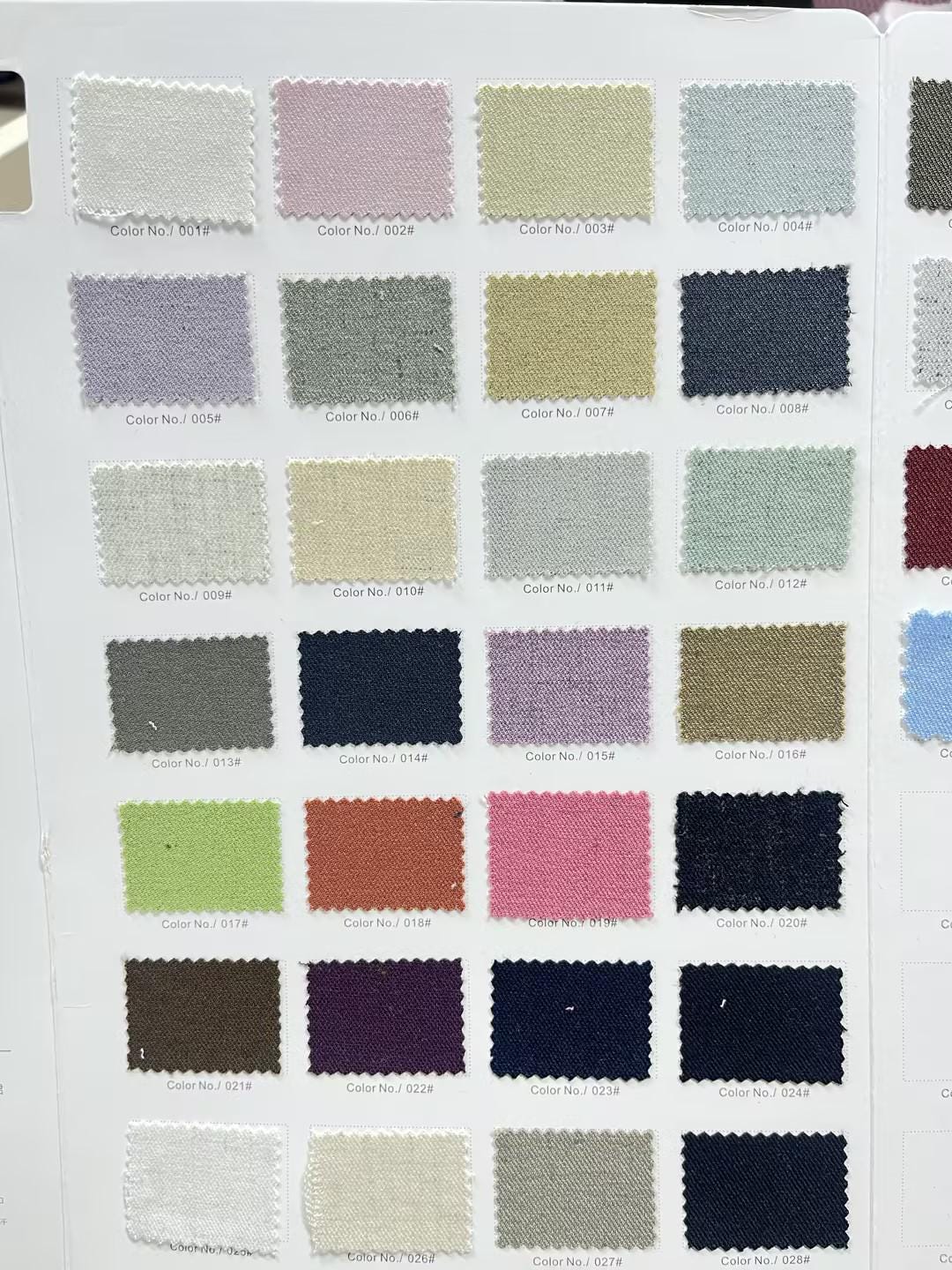 Fabric Color Cards for Making Suits Gallery - Etsy