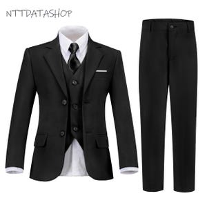 Jungen Anzüge-Jungen Anzug Set-Jungen &#39;Anzug-Slim Fit 5 Stück-Formelle Anzug-Sets für Jungen-Hochzeit Jungen-Ring-Träger-Klage-Teen Kleinkind-Jungen-Kleid-Anzug Outfit