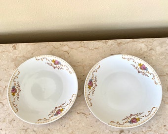 Vintage porcelain Tirechenreuth Bavaria cake Plate set